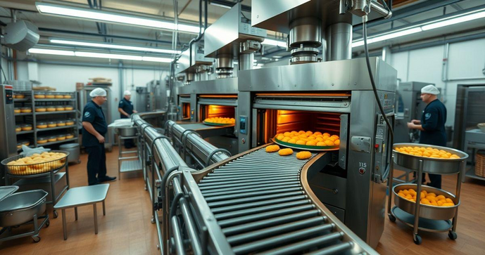 Forno contínuo é a solução ideal para otimizar a produção na indústria de alimentos Forno contínuo é a solução ideal para otimizar a produção na indústria de alimentos